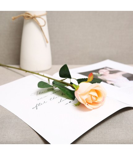 Valentine'S Rose Champagne European Valentines Day Artificial Rose