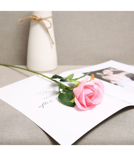 Lover Rose Pink European Valentines Day Artificial Rose Clearance