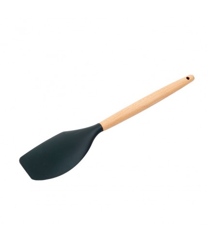 Scraper Non Stick Silicone Kitchen Utensil Wooden Handle Clearance