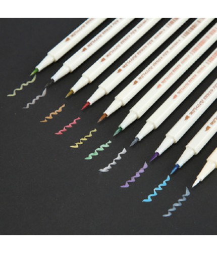 White Soft Brush Creative Art Pens
