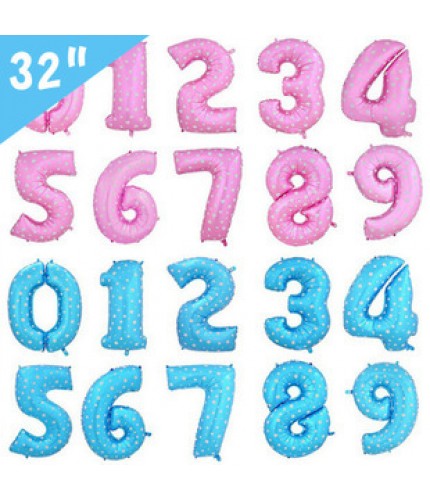 32 Inches Pink Number 5 Birthday Balloons Aluminium Foil
