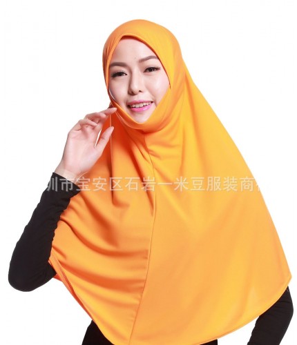 Orange Ready One Piece Hijab 