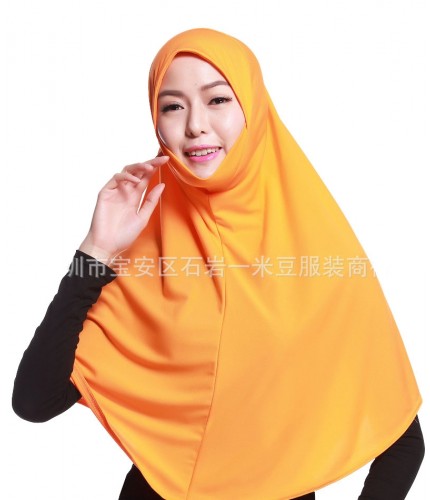 Orange Ready One Piece Hijab  Clearance