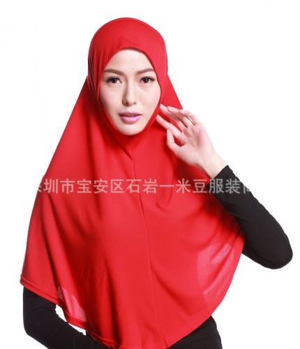 red Ready One Piece Hijab Clearance