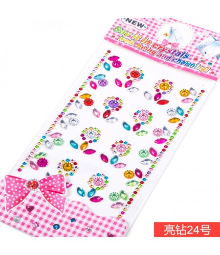 Bright Diamond No. 24 Acrylic Crystal Gem Stickers
