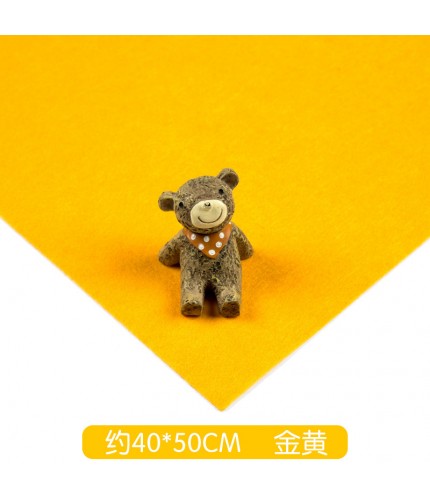 Golden-Single Sheet 40Cmx50Cm DIY Felt Fabric Clearance