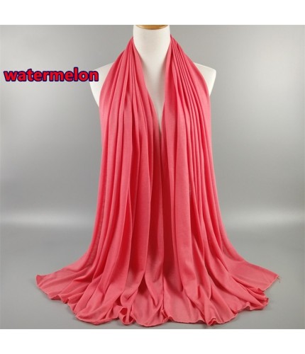 Watermelon Red Jersey Modal Cotton Maxi Hijab