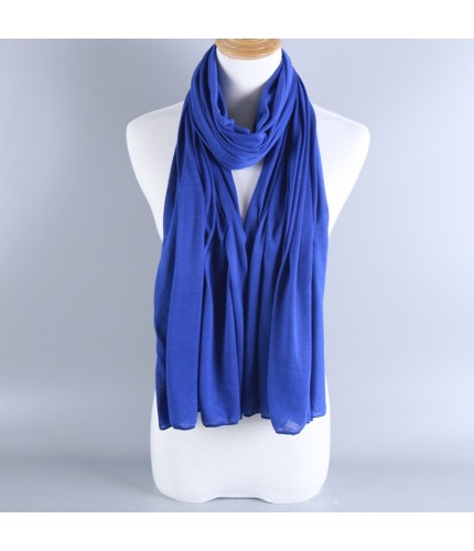 Smokey Blue Jersey Modal Cotton Maxi Hijab