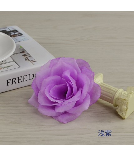 Light Purple Artificial Rose Flower Head Clearance
