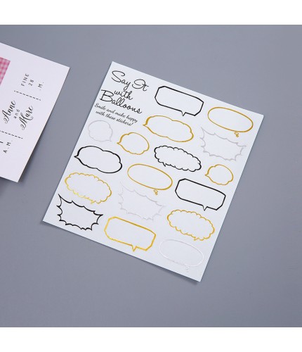 6 Dialogs Korean Style Stickers