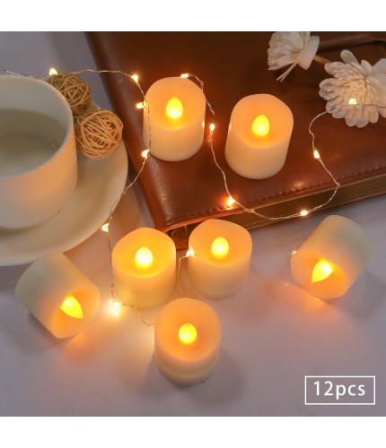 Cr2032 Concave Yellow Flash 3.6X3.7Cm Electronic LED Candle