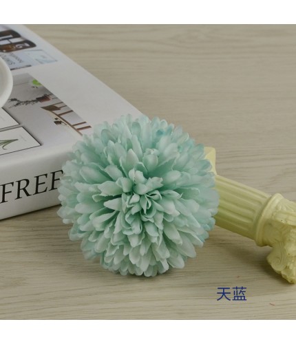 Sky Bluediameter 7Cm Artificial Chrysanthemum Head