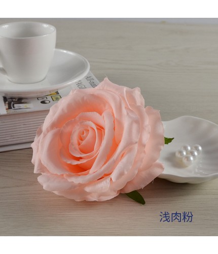 Light Meat Powder10Cm In Diameter Artificial Rose Head Clearance