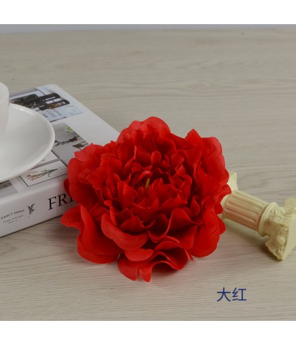 Red13Cm In Diameter Artificial Peony Head