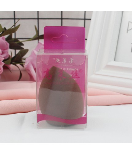 Milk Tea Diagonal Cut Gourd Makeup Sponge