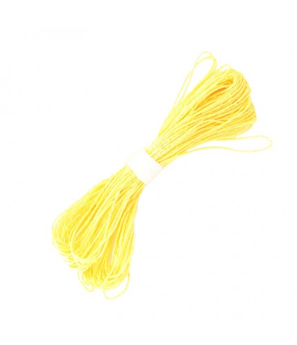 Paper Rope-Light Yellow 30m Paper Rope Crafts Clearance