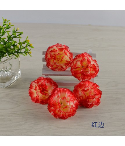 Red Edgediameter 5Cm Artificial Peony Head Clearance