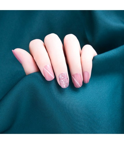 Short 464 Glue Type Rikadi Fake Nails Set Clearance