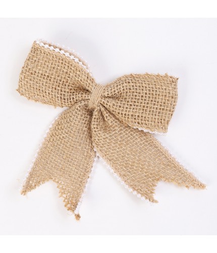 C2-8 Pearl Edge Bow Burlap Bow