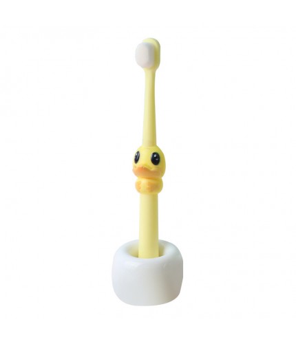 Yellow Childrens Cartoon Toothbrush Clearance