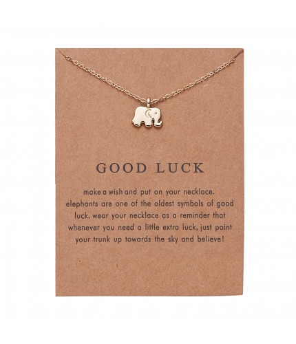 Elephant European Necklace Gift