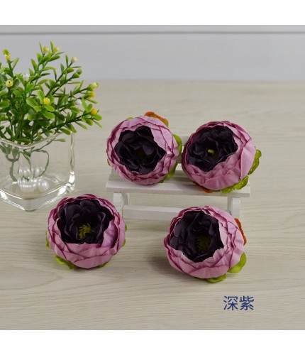 Dark Purpleabout 5.5Cm In Diameter Artificial Peony Head