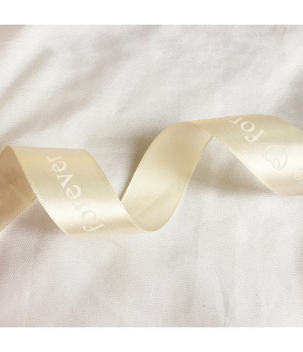Off-White (2.5Cm Lovefover Ribbon) 30 Yards Long Ribbon Clearance