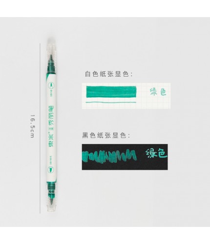 Refill Green Metallic Double Head Pen Clearance