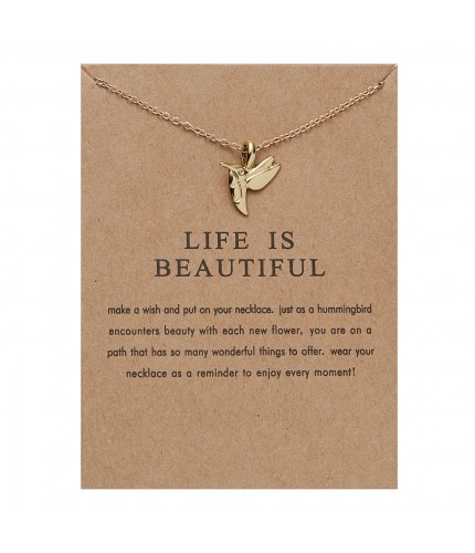 Hummingbird European Necklace Gift