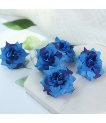 Dark Blue Velvet Small Horn Rose Clearance