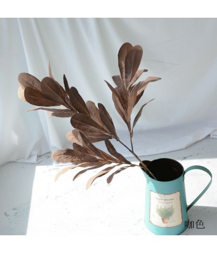 Impatiens Leaf Coffee Artificial Flower Clearance