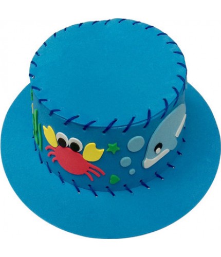 Blue Handmade DIY Hat