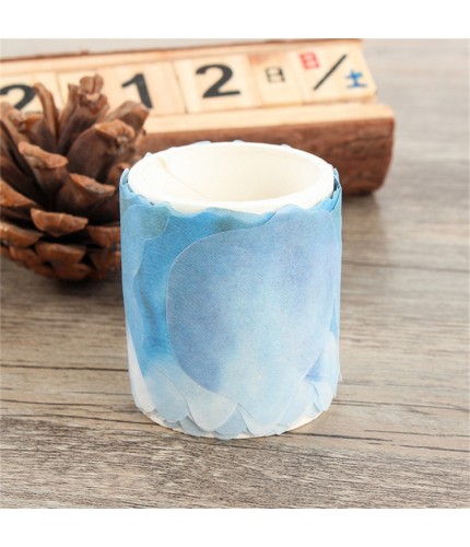 Sky Blue Big Petals Cherry Blossom Petals Paper Tape Clearance