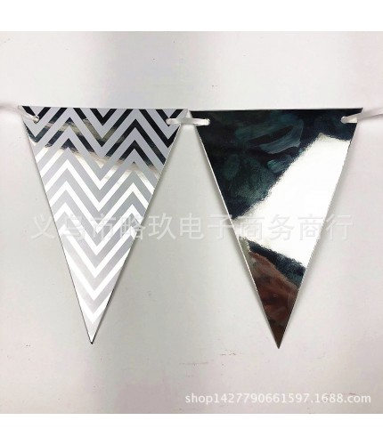 Hot Silver Pennant Bunting Clearance