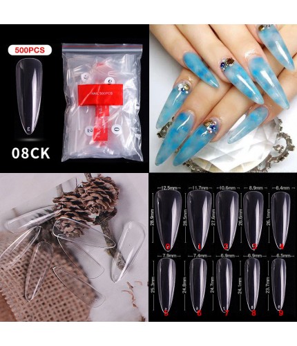 500 Pieces Of 08# Faux Nails Clearance