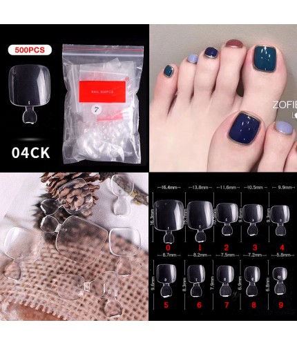 500 Pieces Of Bag Armor Piece 04# Faux Nails Clearance