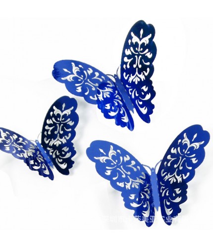Hollow Butterfly A Royal Blue 3D Wall Sticker Clearance