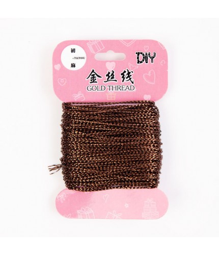 O3-10 11 Coffee Color Model 20M-Card Packaging Decor Thread