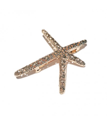 039 Starfish Gold Alloy Hair Pin Clearance