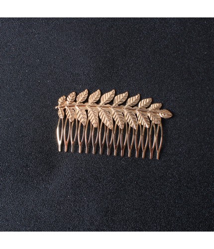Golden Leaf Hair Comb