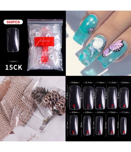 500 Pieces Of Bag Armor Piece 15# Faux Nails Clearance