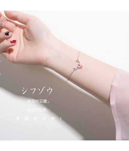 0229# Crystal Deer Kstyle Bracelet Clearance