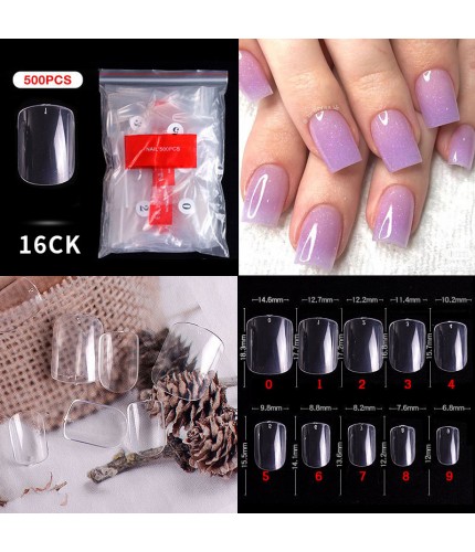 500 Pieces Of Bag Armor Piece 16# Faux Nails Clearance