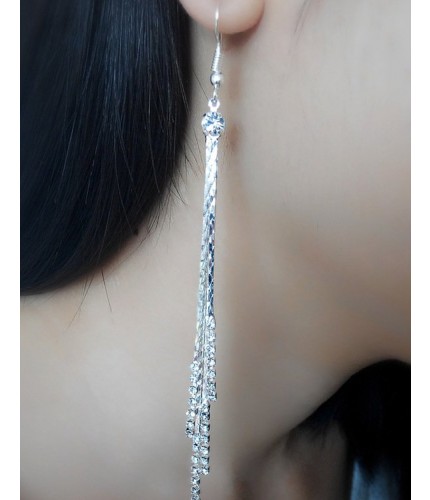 Silver Strand Drop earrings