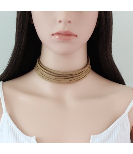 Light Brown Strands Choker