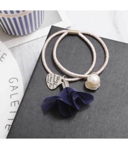 Navy Blue Loose Pearl Hairband
