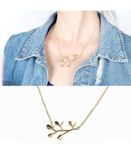 Golden Branch Necklace
