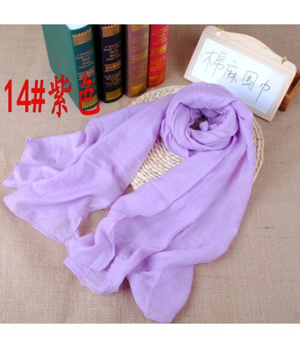 Purple 180x140cm Cotton Plain Super Maxi Hijab