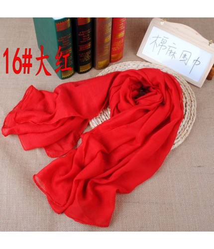 Red 180x140cm Cotton Plain Super Maxi Hijab