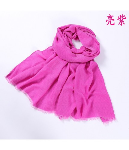 Bright Purple Plain Thick Intertwined Cotton Maxi Hijab
